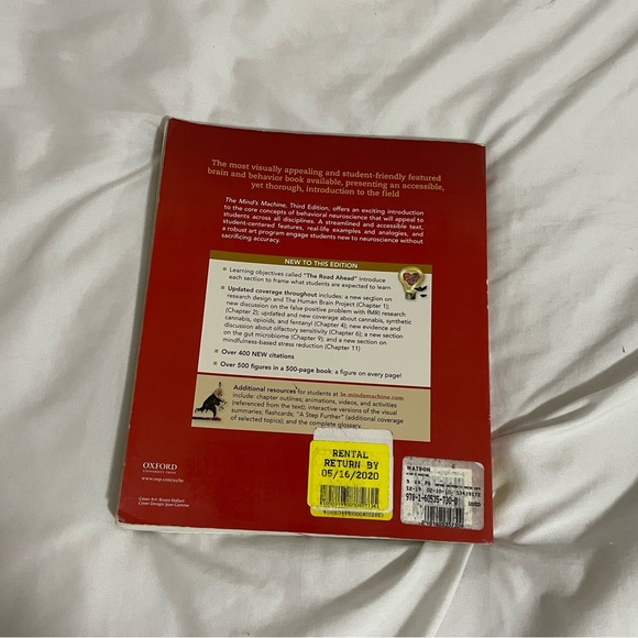 The Mind’s Machine Foundations Of Brain & Behavior
3rd Edition Watson Breedlove - Picture 3 of 7